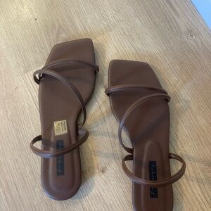 Brown Strappy Sandals - BRAND NEW